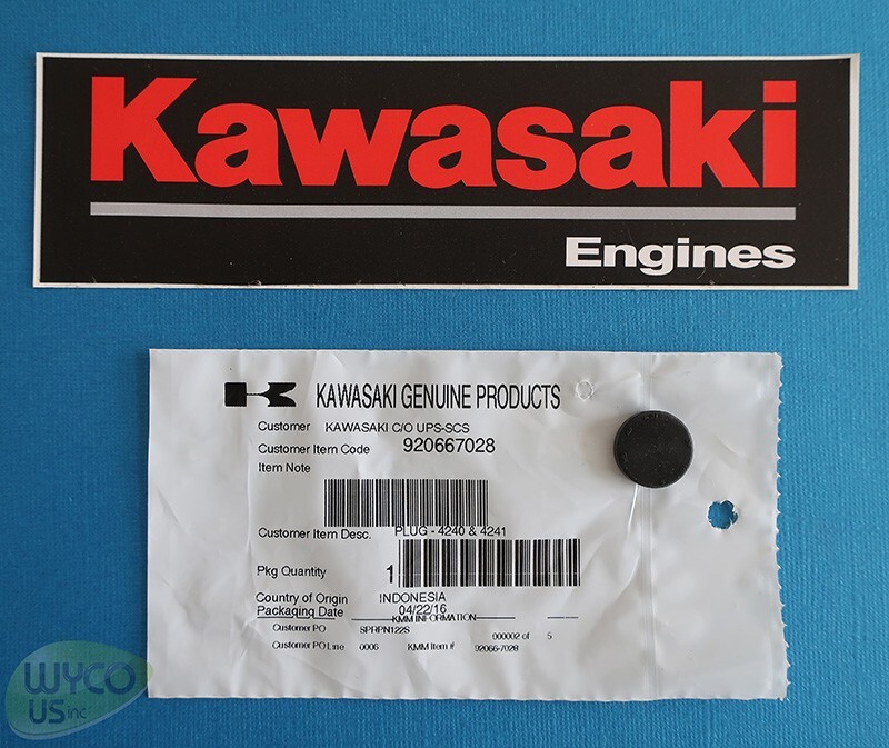 (1) PLUG, OIL PUMP ROTOR, KAWASAKI FR651V, FR691V, FR730V, FS481V, FS541V, 10D14 gallery
