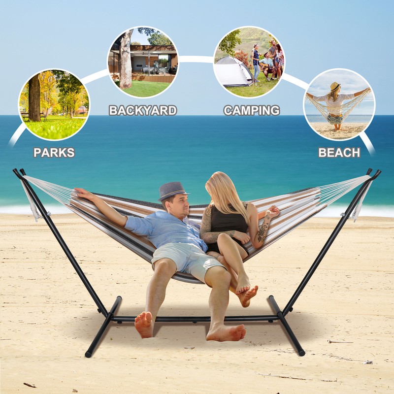 9FT Hammock Stand Portable Stand for Hanging Chair with Carrying Case 620lbs gallery