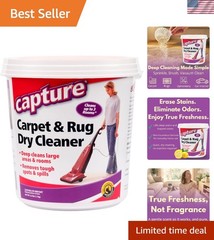 Capture Carpet & Rug 2.5lb Dry Cleaner: Pet-Safe Odor Eliminator & Stain Remover