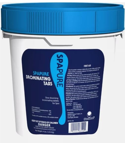 SpaPure Brominating Tabs 4 lb Bromine Tablets for Hot Tubs Spas Jacuzzi NEW gallery