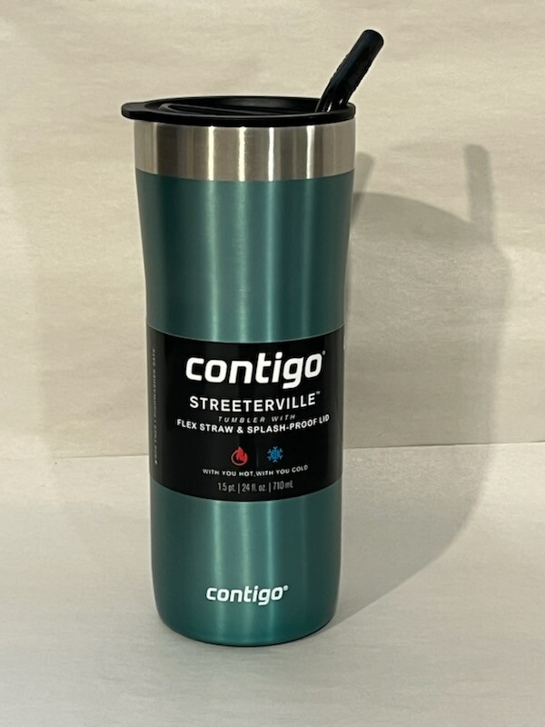 Contigo 24 oz. Streeterville Vacuum Insulated Stainless Steel Tumbler with Straw gallery
