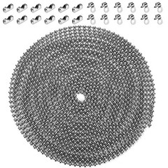 200 Inch Ceiling Fan Pull Chain Upgrade Rust Proof 3.2mm Beaded Pull Chains