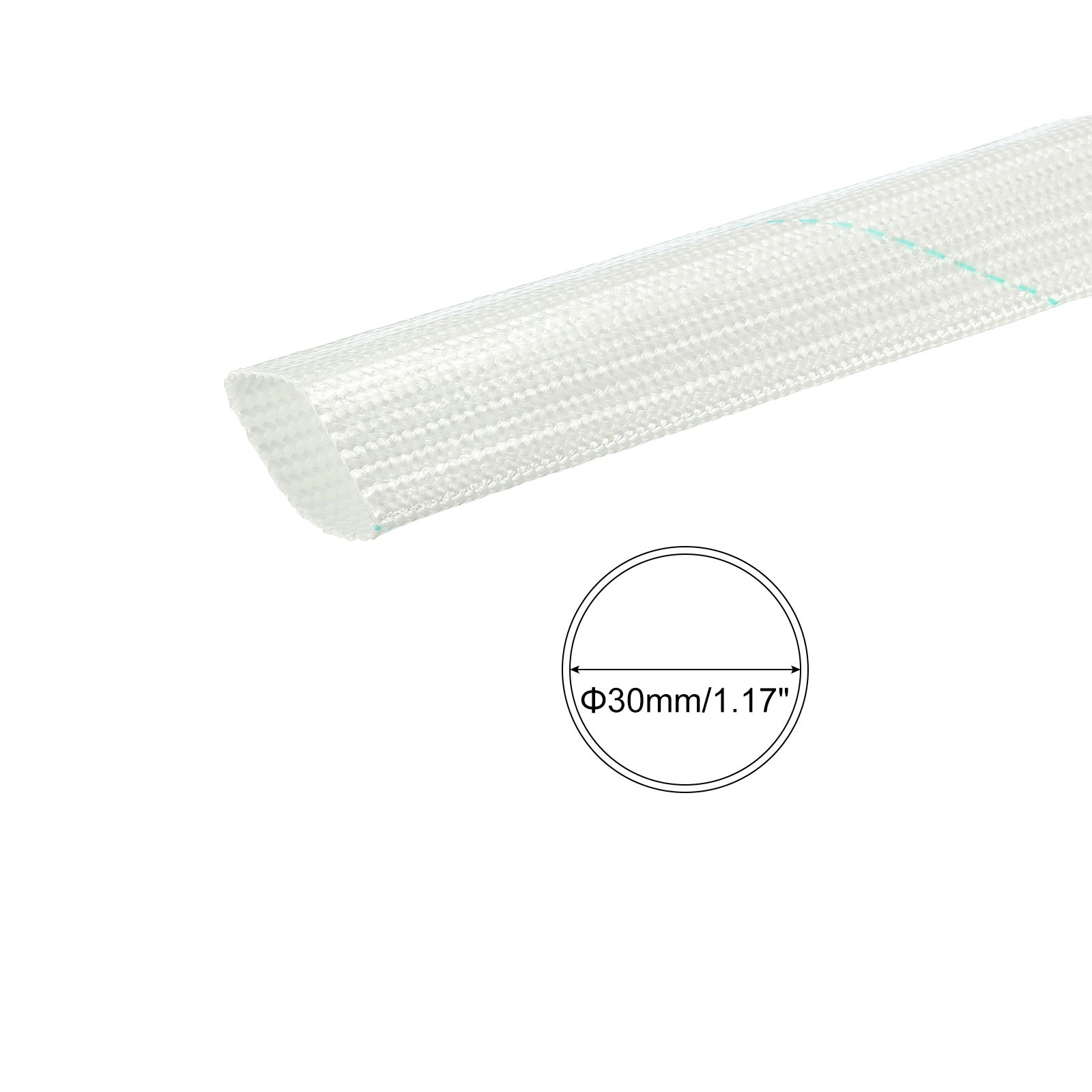Fiberglass Tube Insulation Sleeve, 30mm/1.17" IDx1m/3.28ft, 1pc gallery