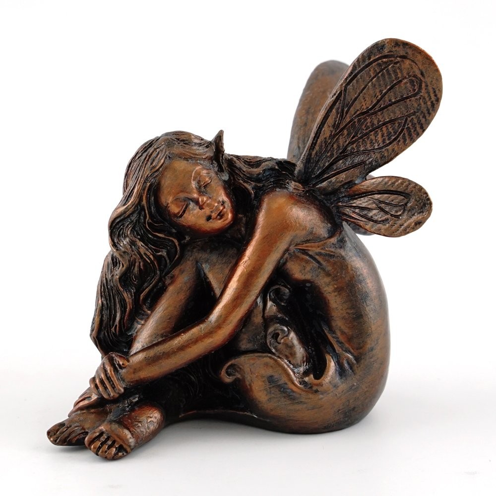 Miniature Garden Fairy Napping Statue for Terrariums Small Decor gallery