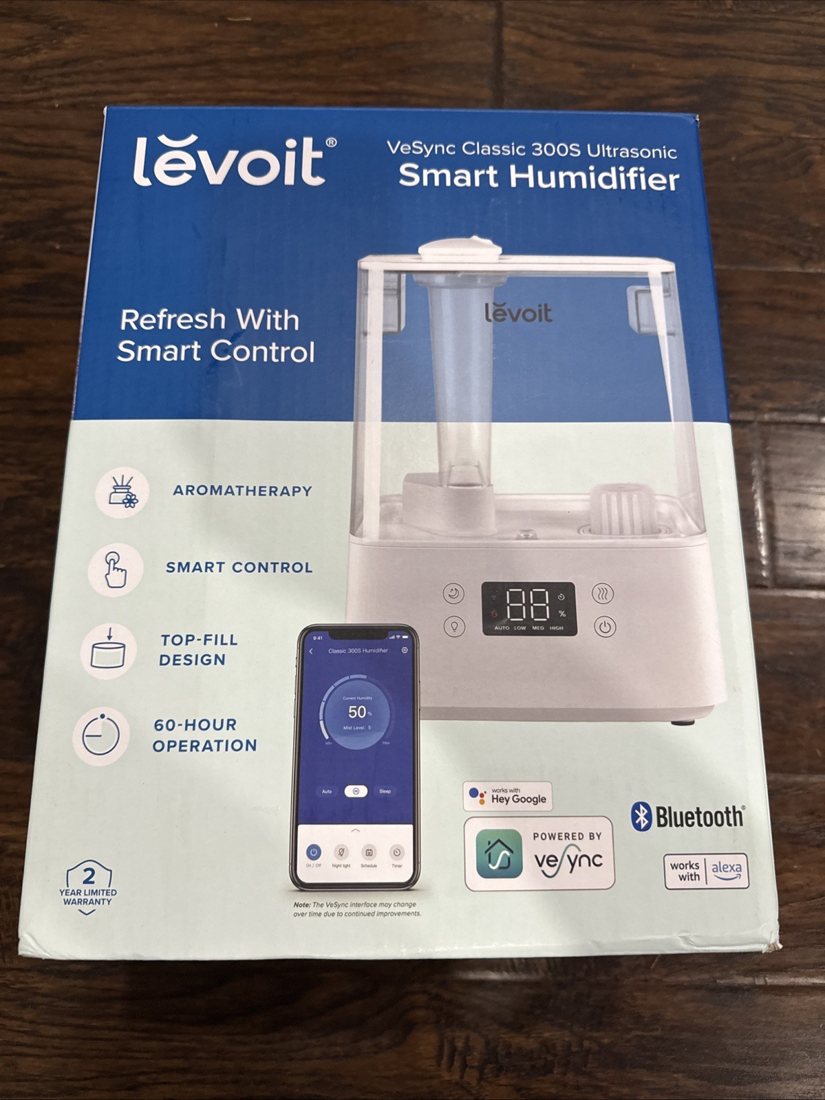 Levoit - VeSync Classic 300S 1.58 gallon Ultrasonic Smart Humidifier - White gallery