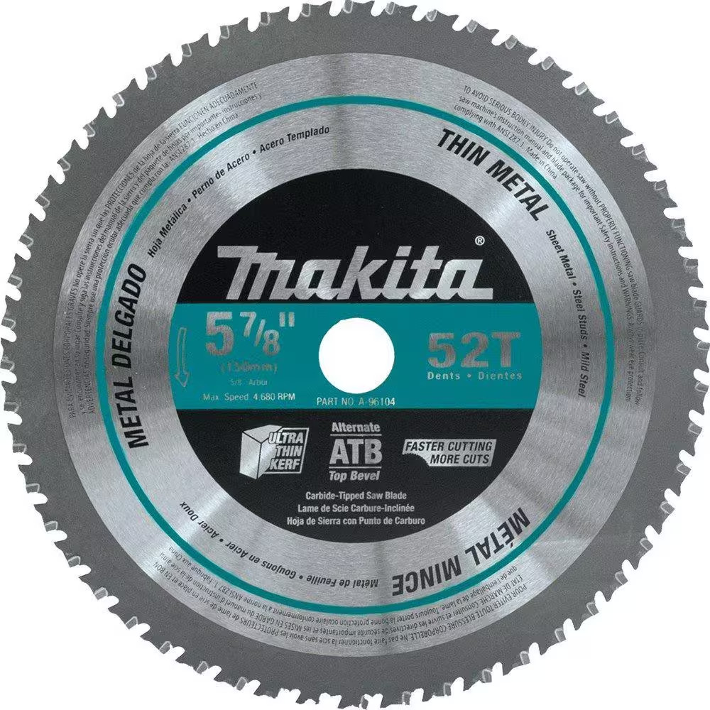 5-7/8 In. 52-TPI Carbide-Tipped Thin Metal Saw Blade gallery