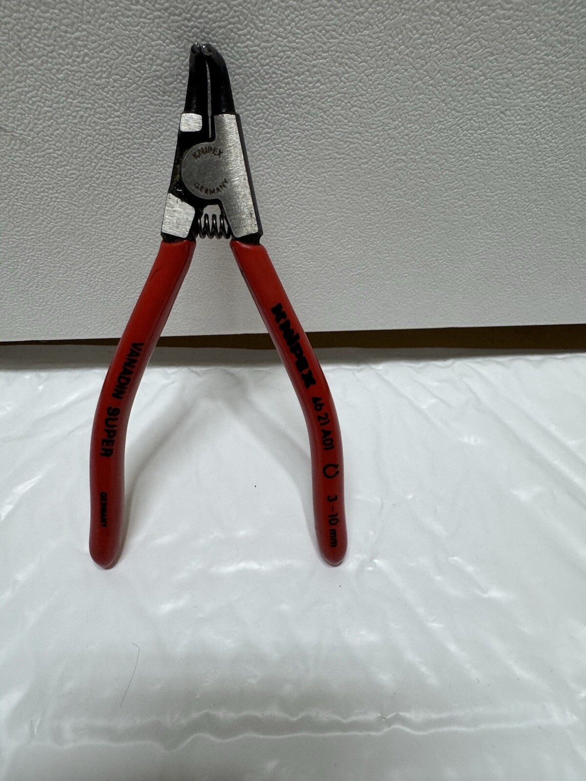 KNIPEX 46 21 A01 External Angled Retaining Ring Pliers 5-Inch SEE PICS DAMAGE gallery