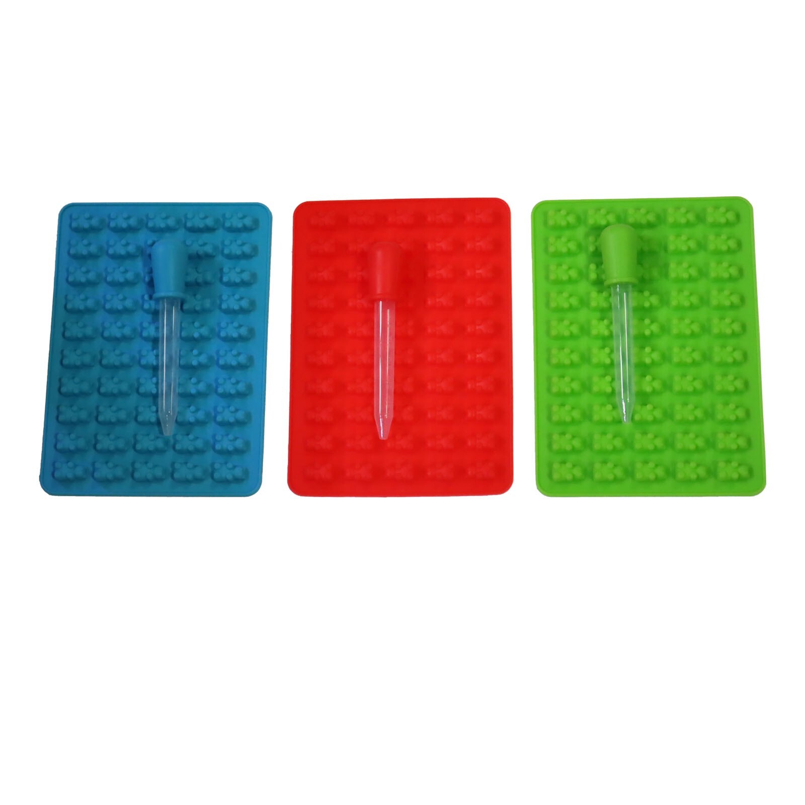 3pcs Silicone Candy Making Molds Gummy Bear Molds Candy Making Supplies with 3 D gallery