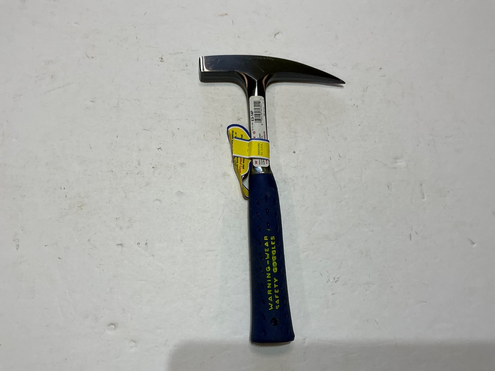 NOS Beautiful Vintage Estwing E3-14P Geology Rock Pick Hammer USA 14oz gallery