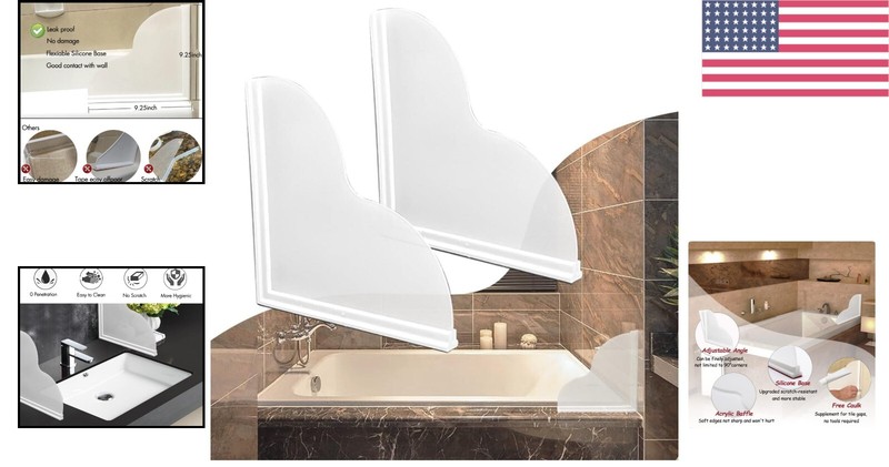 Durable Shower Splash Guard Kit for Bathtub - Waterproof and Scratch-Resistant gallery
