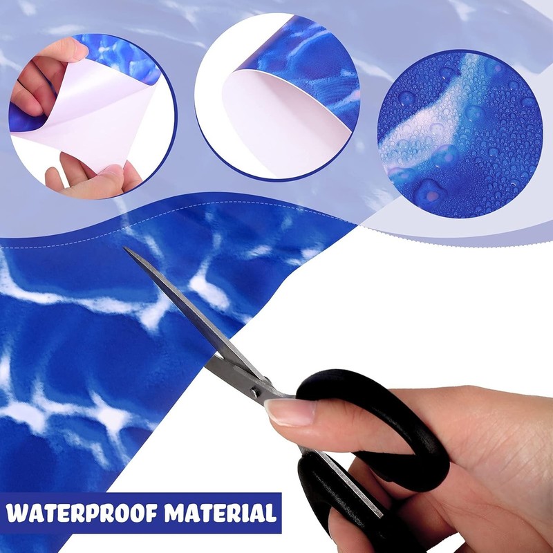 Vinyl Pool Liner Patch Self-Adhesive PVC Repair Patch for Swimming Pools Infl... gallery