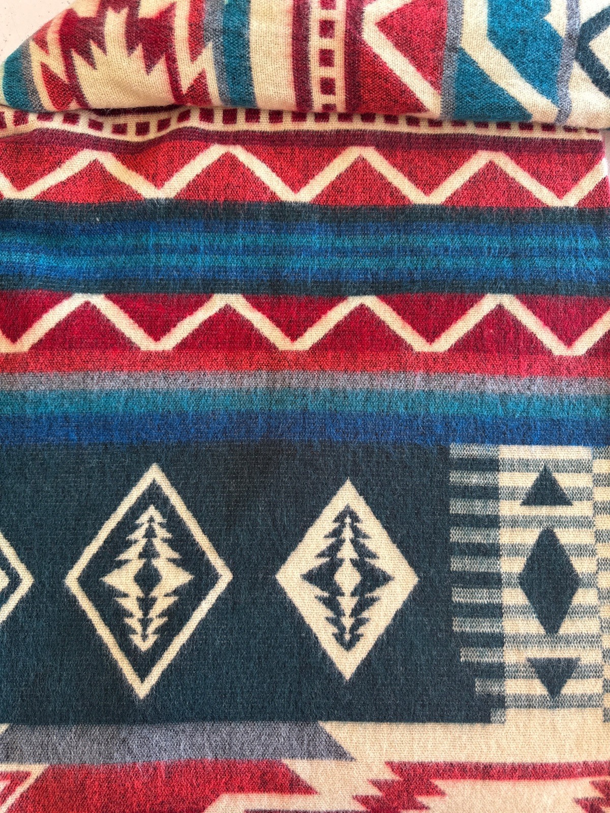 Alpaca Blanket - Cozy Colorful Native Pattern Throw - Made in Ecuador - 20269 gallery