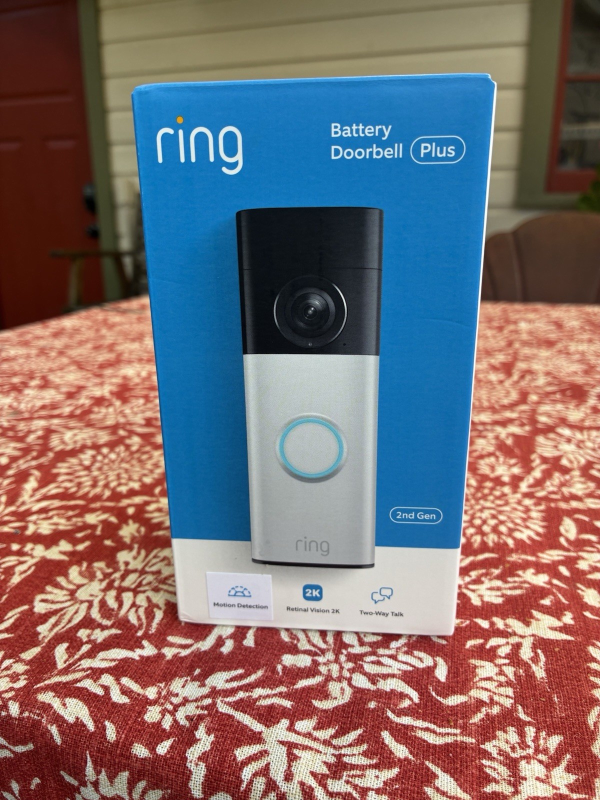 Ring Battery Doorbell Plus 2nd Gen Nickel Silver - NEW IN BOX gallery