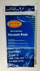 Eureka Vacuum Bags Micro Filtration Type U 99.7% Filtration Enviro Care NEW