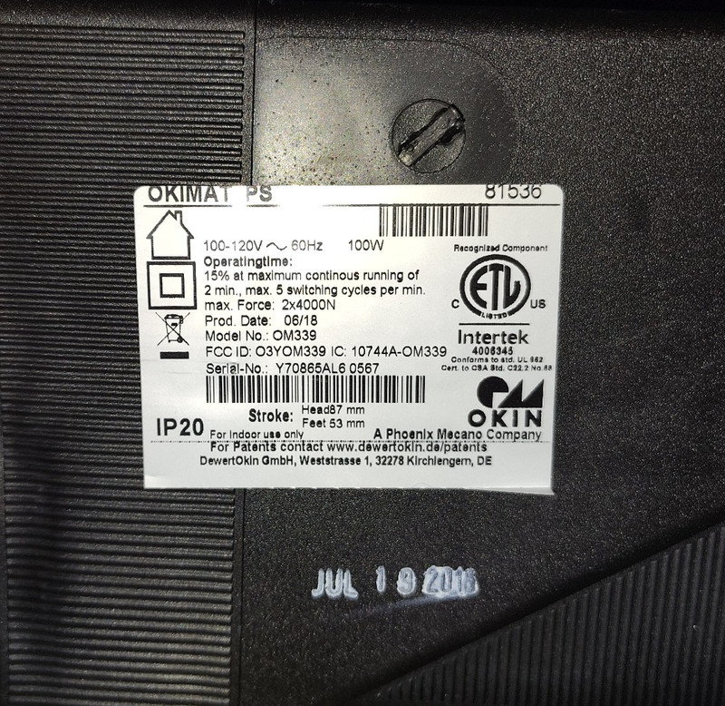 OKIMAT IPS IP20 Motor Control & Power Down Box Flexfit Bed Sleep Number Tested gallery