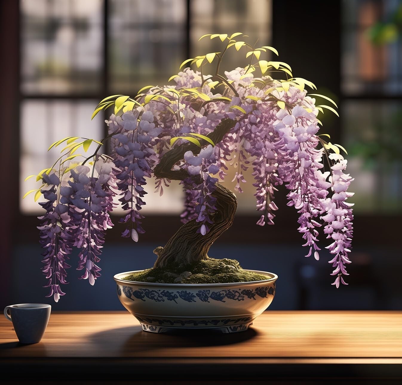 Purple Weeping Wisteria Bonsai Tree Seedling for Planting - 1 Year Seedling gallery