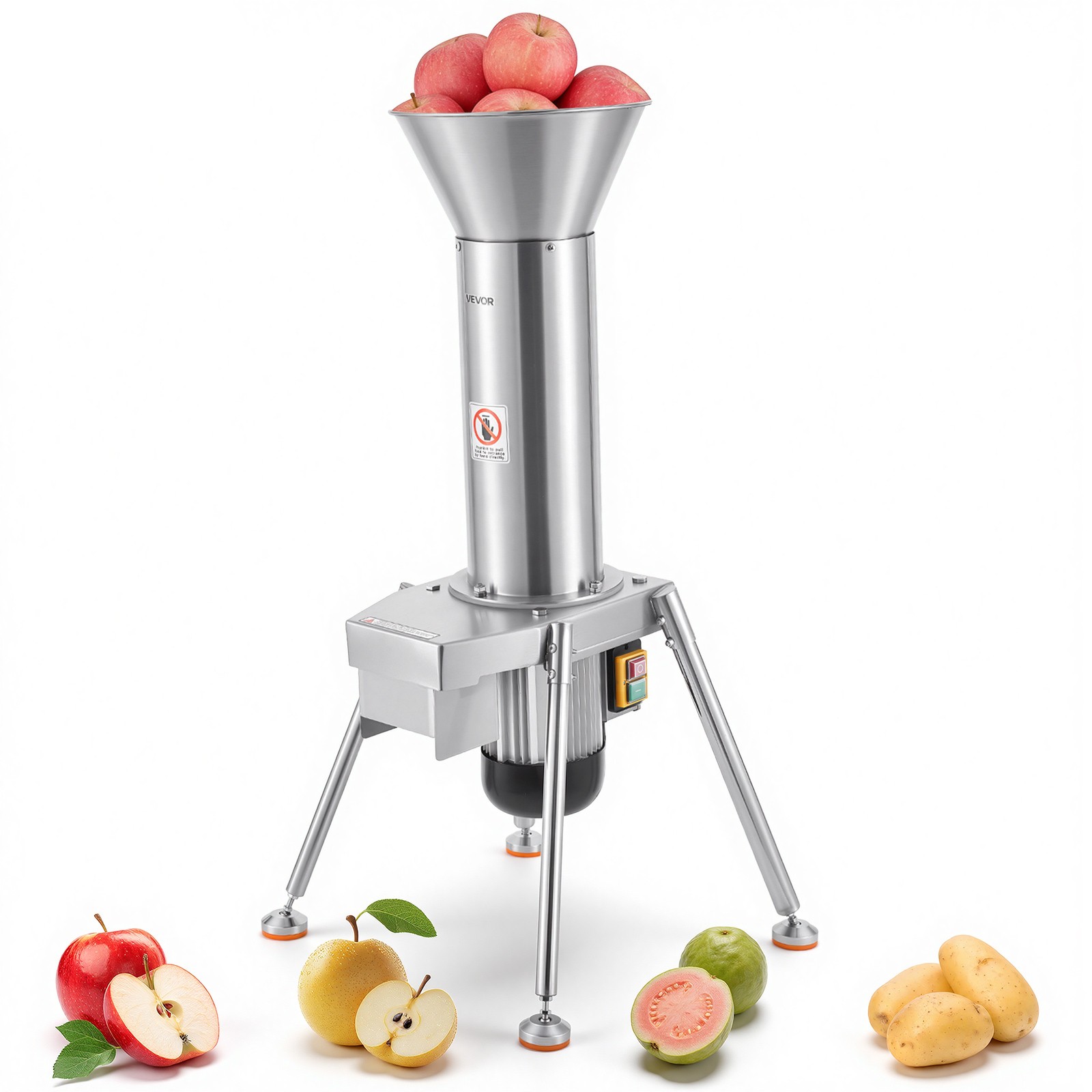 VEVOR 1100W Electric Fruit Apple Crusher 164 KG/H Capacity Crushing Machine gallery