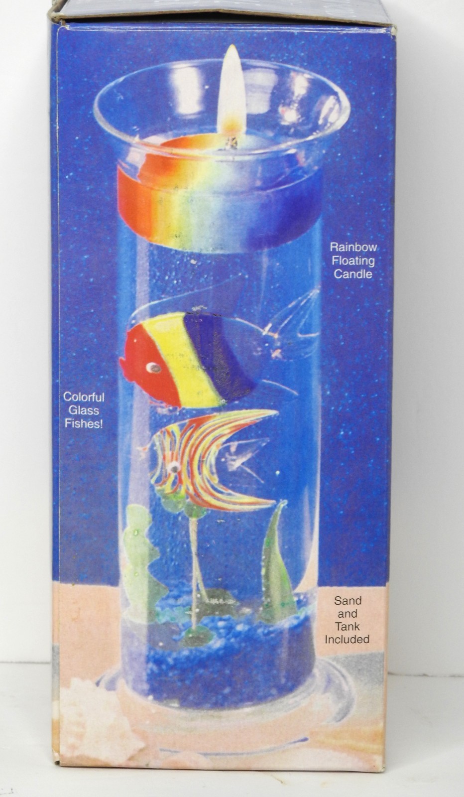 Vintage Giftco Water World 4 Piece Floating Candle Aquarium Glass Cylinder Set gallery