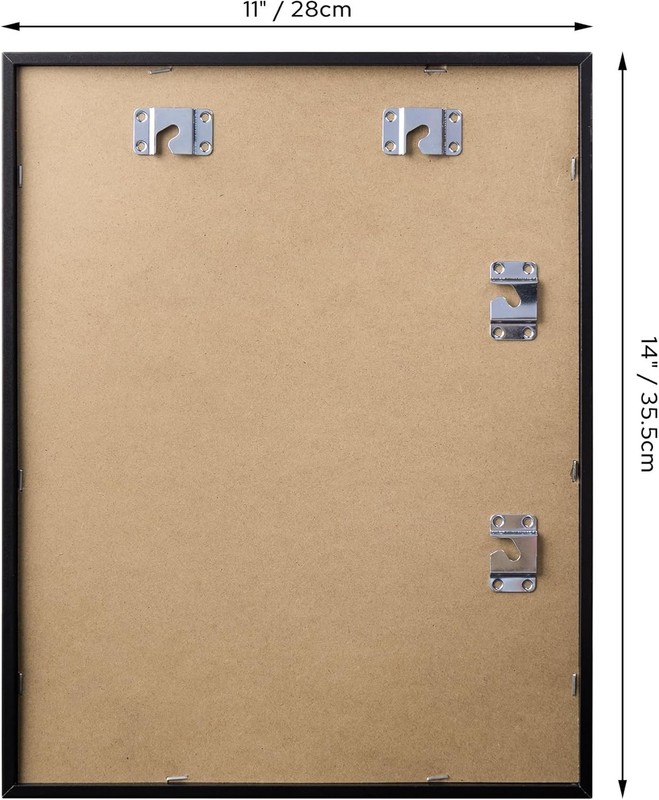 11x14 Shadow Box Display Cases Frame with Removable Clear Shelves Glass Door gallery