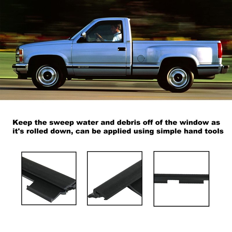 Window Weatherstrip Seal for 19882000 Chevrolet C1500 GMC C2500 Trucks gallery