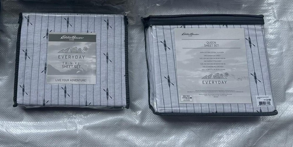 Eddie Bauer Cotton Percale Bedding Set, Crisp & Cool Home Decor