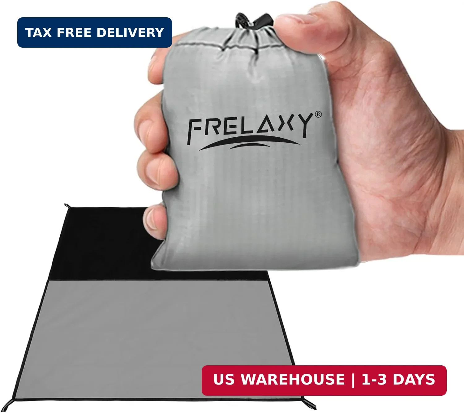 Frelaxy Pocket Picnic Blanket, Waterproof Sandproof Beach Mat, Compact Camping T gallery