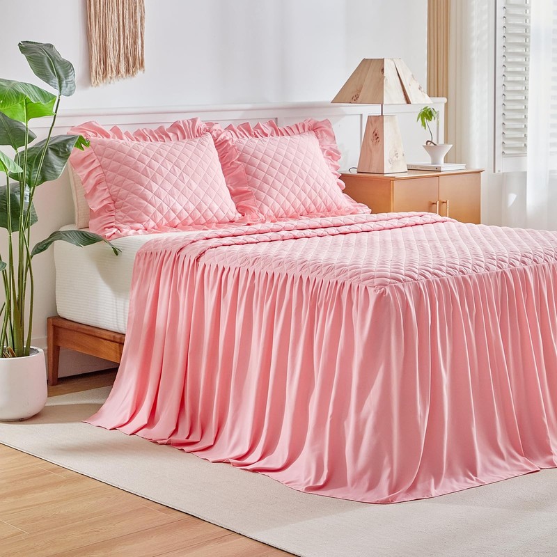 Uozzi Bedding Ruffle Skirt Bedspread Set - 30 - Ruffled Summer gallery