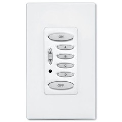 PCS PulseWorx UPB Wall Controller, Load Relay, 8A, 6 Button, White (KPLR-6-W)