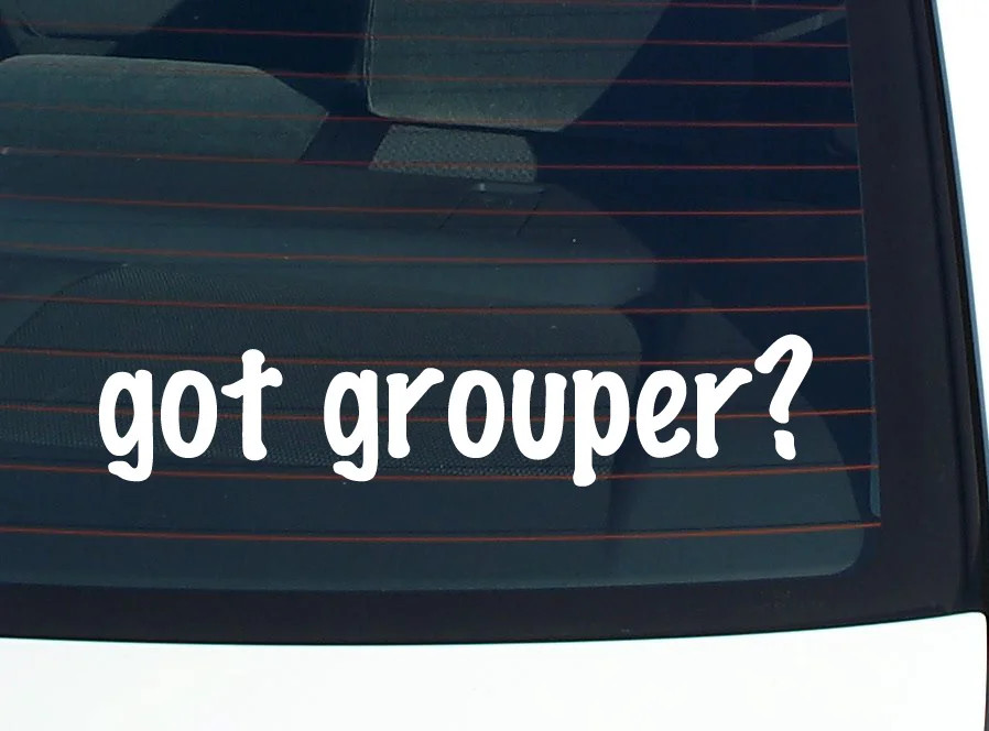 got grouper? CAR DECAL BUMPER STICKER VINYL FUNNY JOKE WINDOW gallery