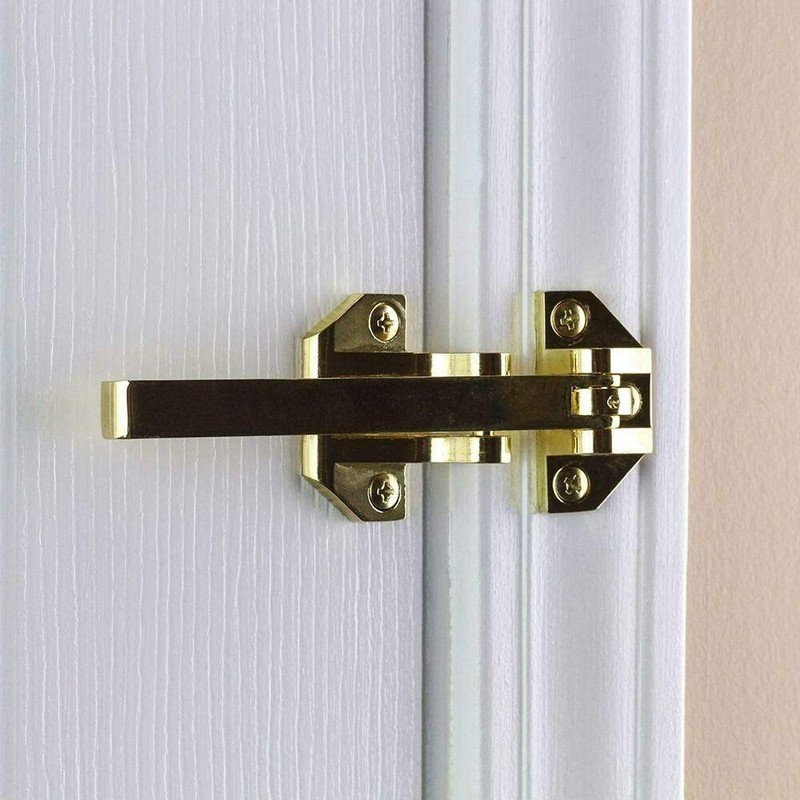 Door Security Guard Lock Bright Brass Heavy-Duty Defiant Home Improvement gallery