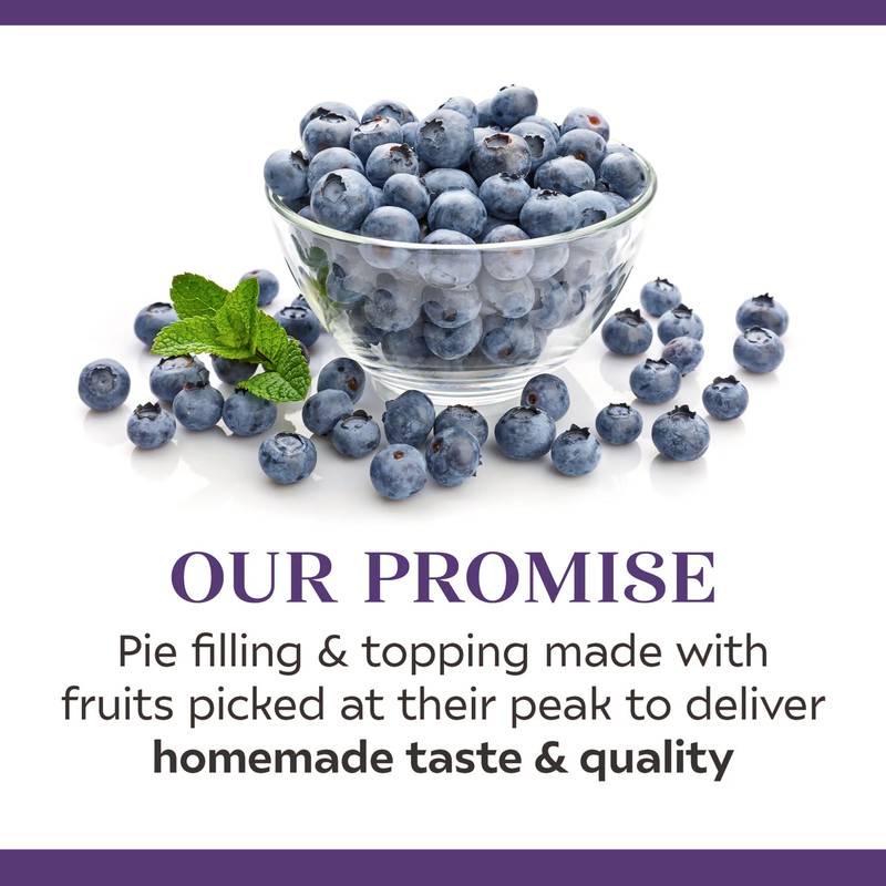 (3 Pack) Comstock More Fruit, Blueberry Pie Filling and Topping, Ready to Use, gallery