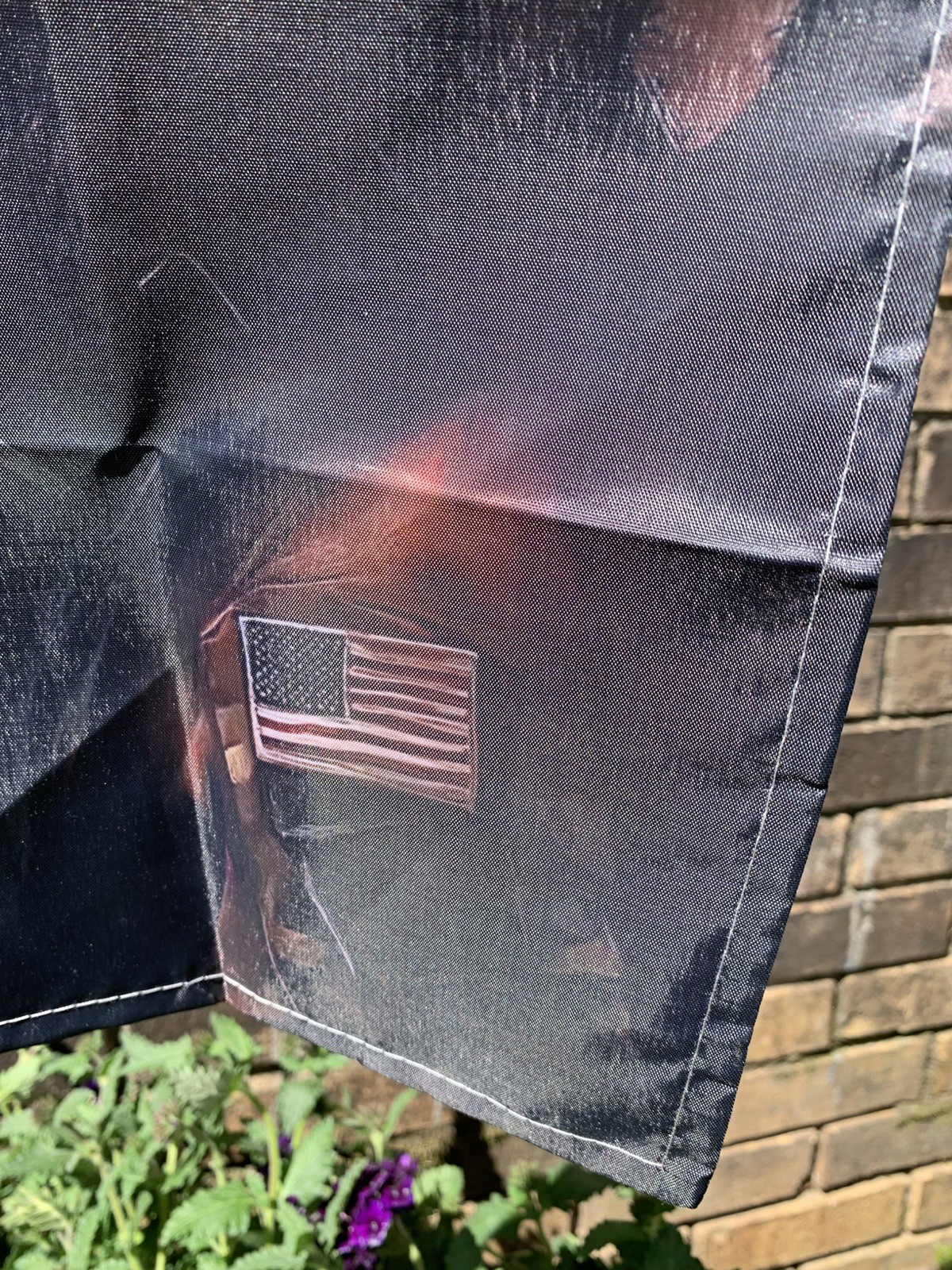 K9 In Tactical Vest Garden Flag Double Sided 12x18 gallery