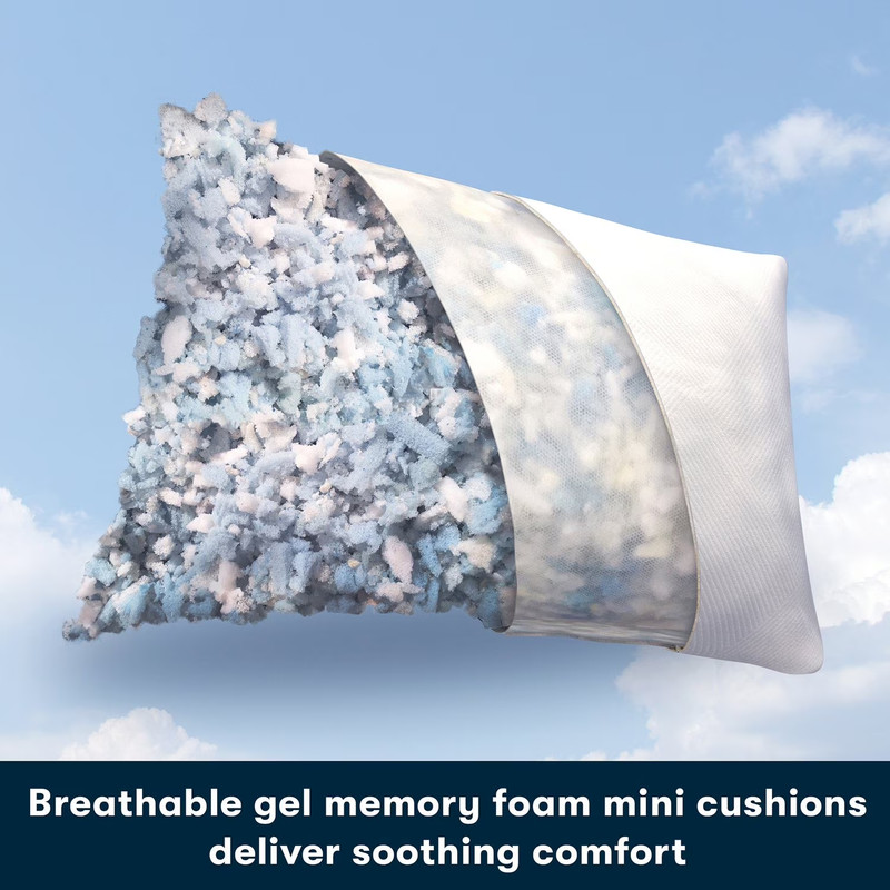 Serta 2-Pack Cooling Gel Memory Foam Bed Pillow gallery
