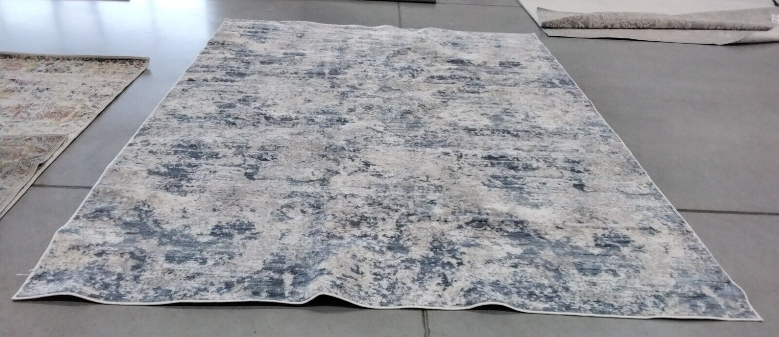 GREY / BLUE 9' X 12' Back Stain Rug, Reduced Price 1172724374 ALA705F-9 gallery