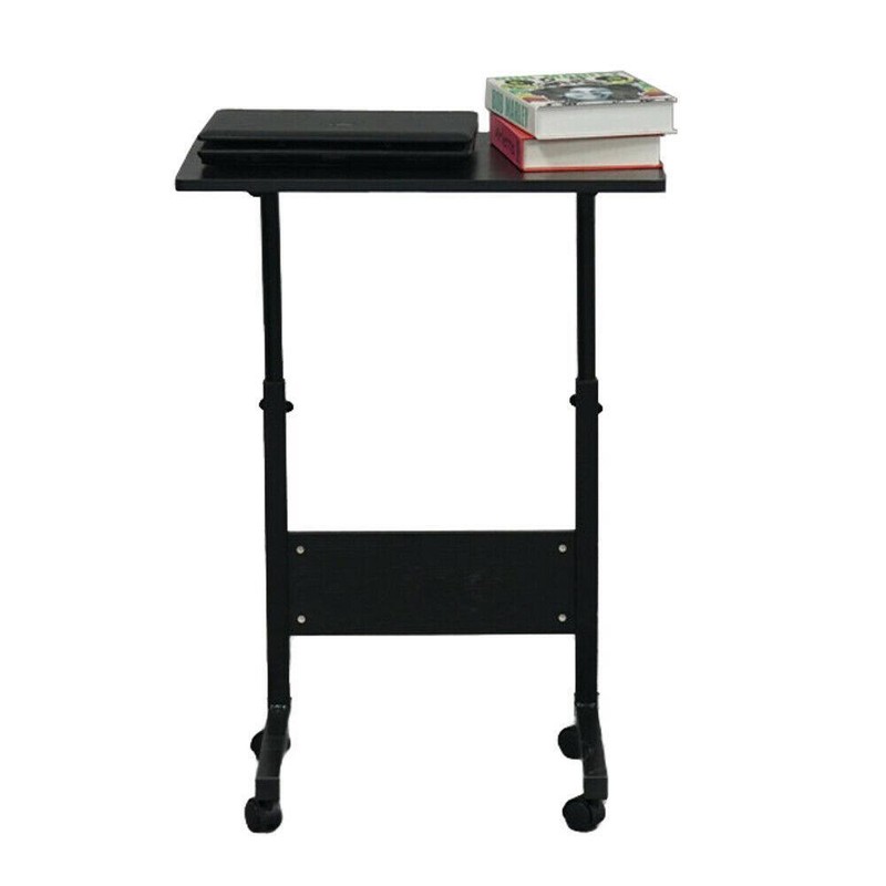 Rolling Small Spaces Computer Desk Corner Laptop Work Desk Office Laptop Table gallery