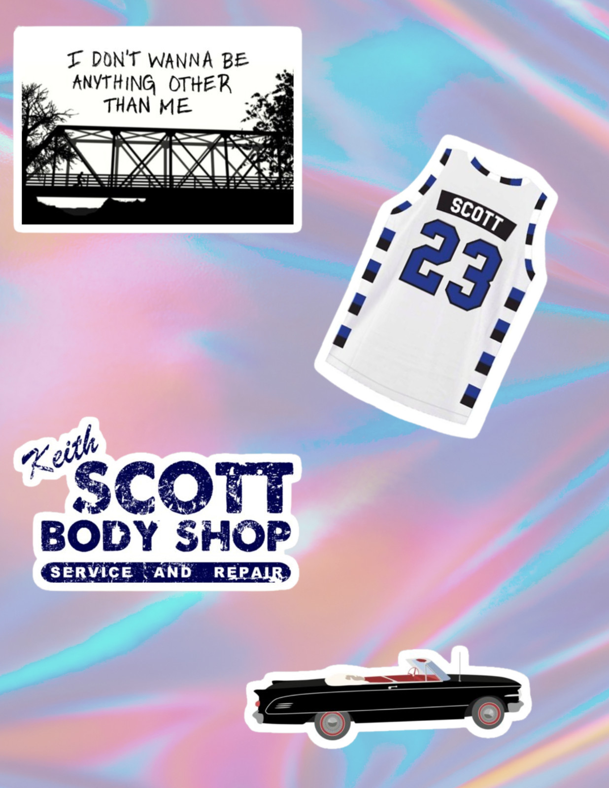 One Tree Hill 2000's TV 4pc Stickers Pack gallery