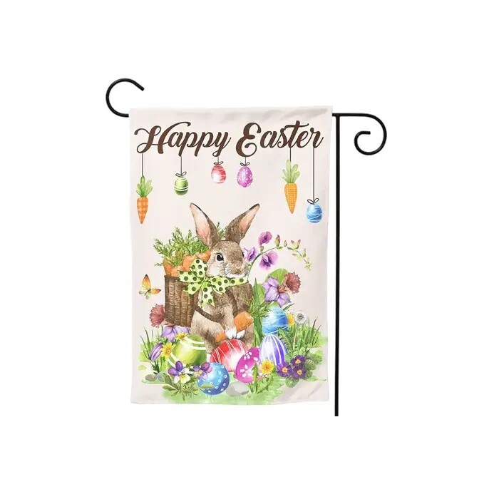 Double Sided Flags Custom Ester Garden Flag 28x40in 12x18in Happy Easter Flag gallery