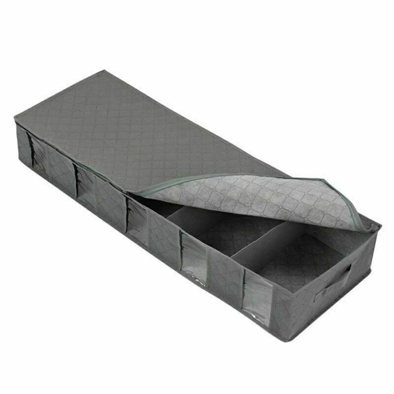 Under Bed Storage Bag Containers Clothes Box Underbed Organizer Non-Woven New gallery