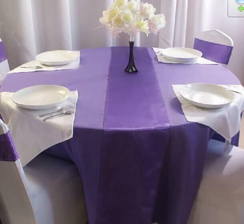 Table Runner Satin 12 x 108 Inch By Broward Linens (Variety Colors) gallery