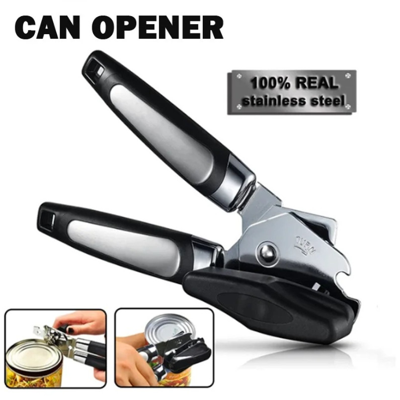 1pc Stainless Steel Multifunction Can Opener Side Cut Kitchen Tool - NEW gallery