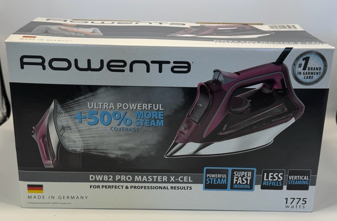 Rowenta DW82 Pro Master X-Cel Electric Steam Iron 1775 Watts Made Germany NEW gallery