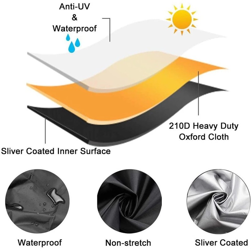 Waterproof Lawn Mower Cover UV Protector Heavy Duty for Push Mower Universal Fit gallery