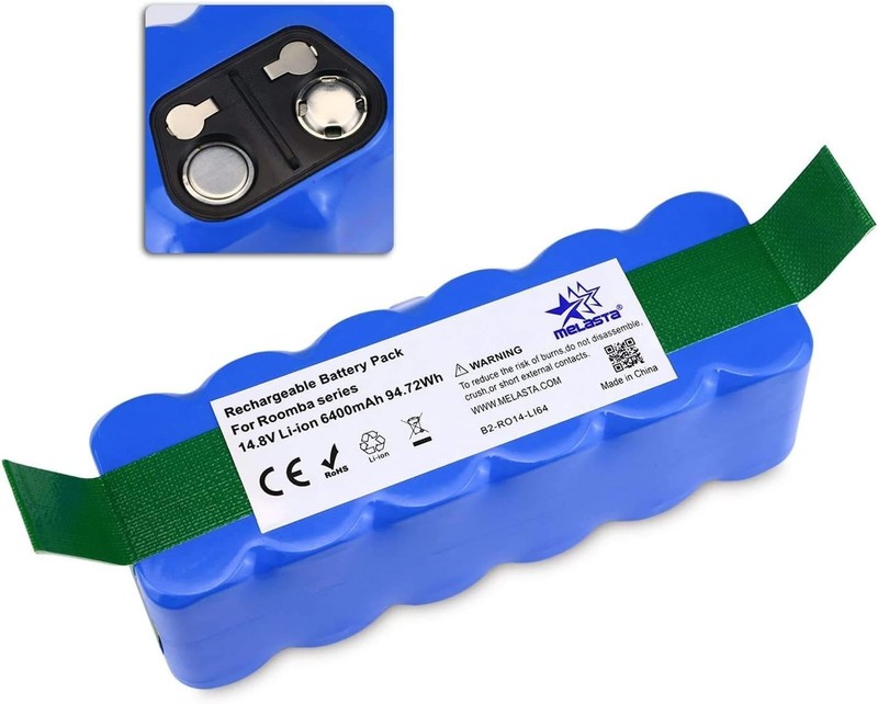 6400mAh Lithium Ion Replacement Battery for Vacuum Cleaners, 14.8V Power gallery
