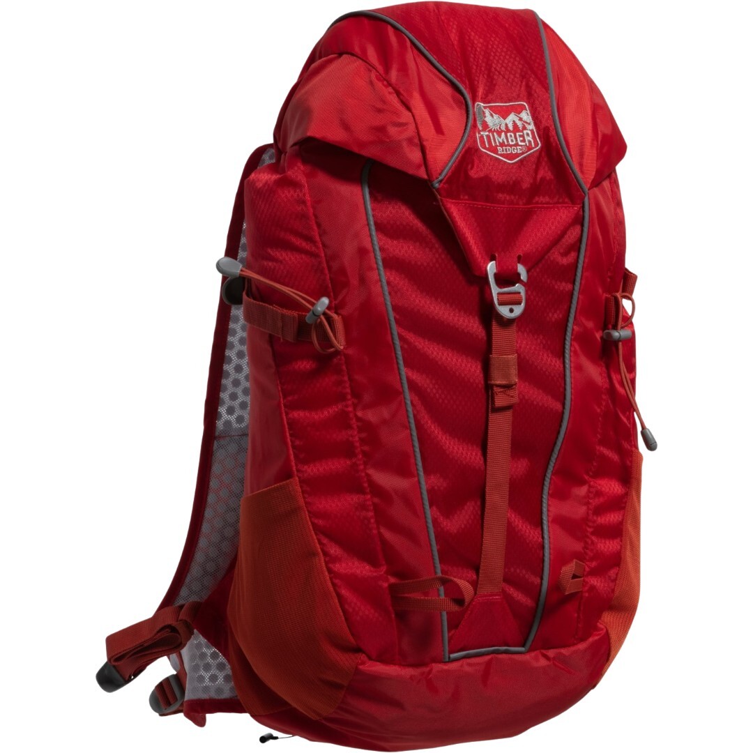 Timber Ridge Bendeleben 25 L Backpack Red Lightweight Hiking Pack NEW!