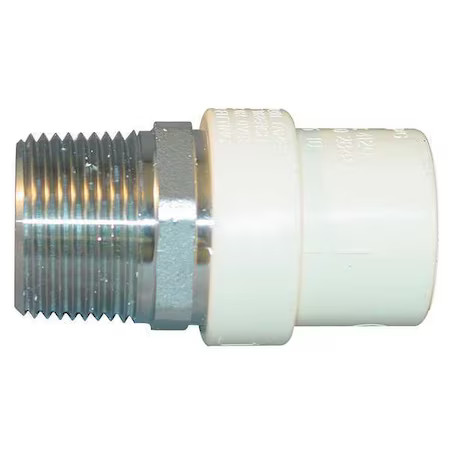 Cpvc Transition Male Adapter, Schedule Sdr-11, 1/2" Pipe Size, Mnpt X Cts Hub, gallery