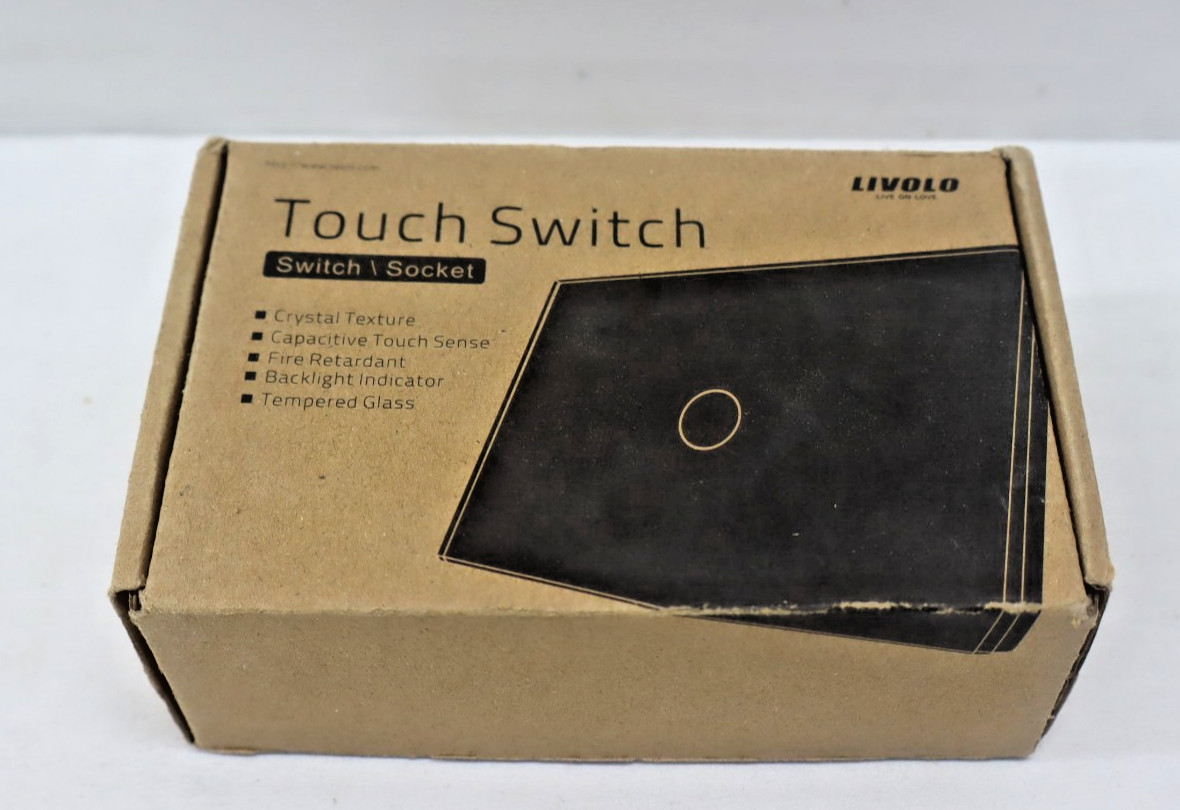 LIVOLO Touch Electrical Touch Light Switch Tempered Glass Panel 2 Gang 1 Way LED gallery