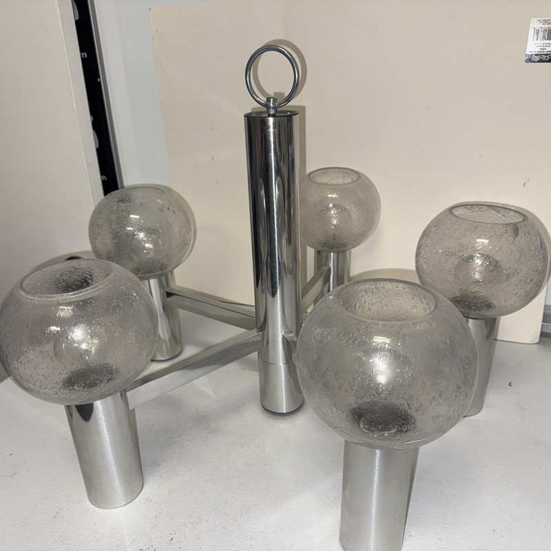 Chrome Nickel Sputnik Ceiling Chandelier Mid Century Modern Dining Hanging Light gallery