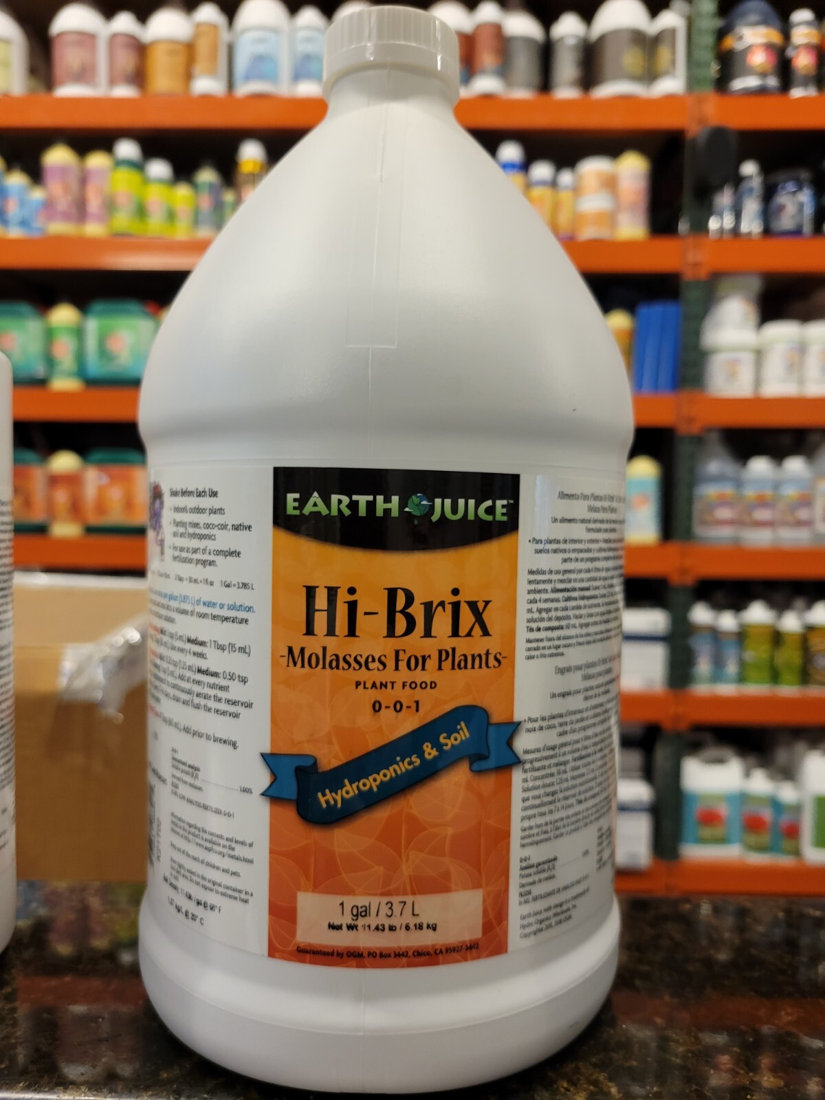 Earth Juice - Hi-Brix - 1 Gallon Molasses For Plants 0-0-1 in Hydroponics & Soil gallery