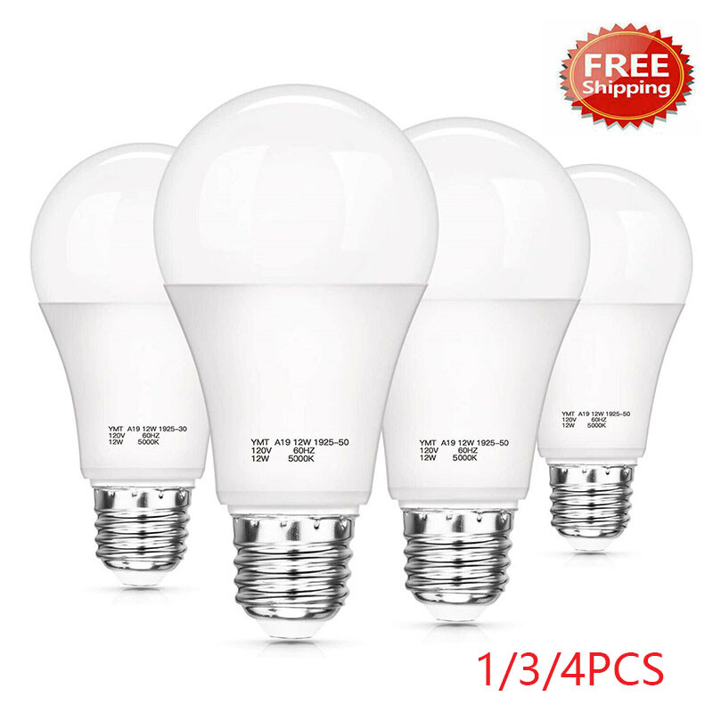 1/3/4PC Dusk to Dawn Light Bulb, A19 LED Sensor Bulbs Automatic On/Off800 Lumen gallery