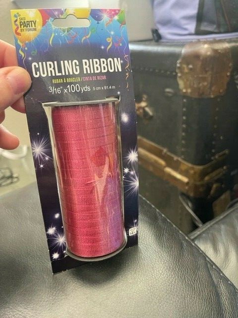 Party By Forum Brick Red Curling Ribbon 3/16" X 100yds New!!! gallery